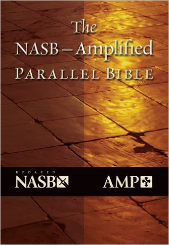 Parallel NASB/Amplified Side-By-Side Bible B/L Black - Hendrickson Bibles